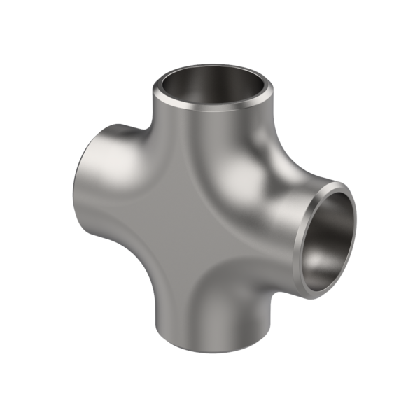 PFBW-CRS-I1WR 2 in Cross Sch 10S T316L Stainless Steel Welded Buttweld Pipe Fitting